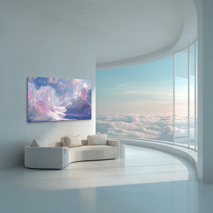 Crystal Path of Light and Shadow — Fine Art Canvas Print