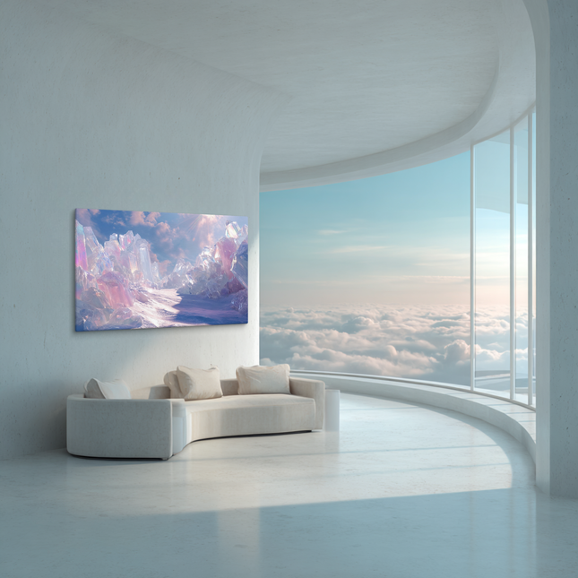 Crystal Path of Light and Shadow — Fine Art Canvas Print