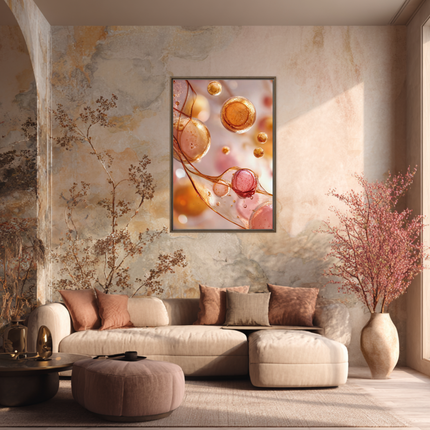 Genesis Cell Framed Canvas | Birth of the Cosmos Wall Art