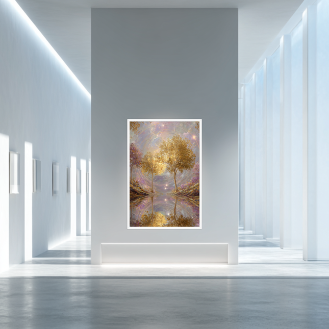 Tree of Prosperity – Luminous Reflection Wall Art