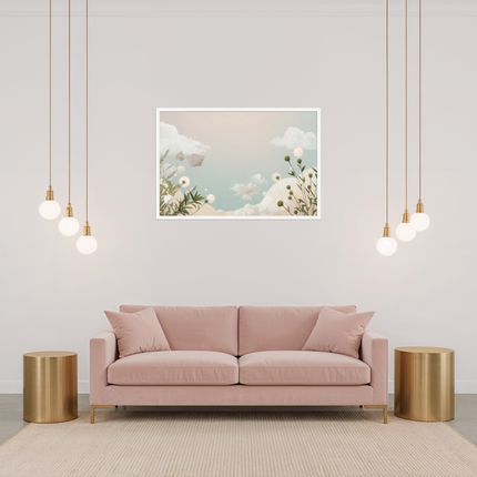 Serenity Geometry Dreamscape Framed Poster