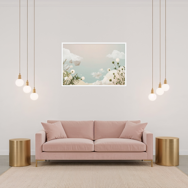 Serenity Geometry Dreamscape Framed Poster