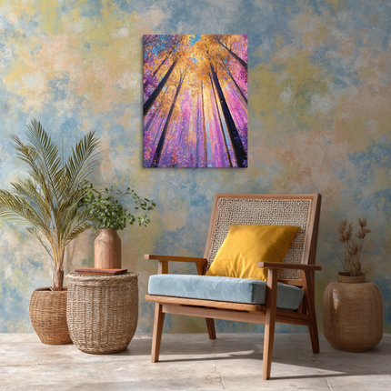 Mystic Golden Forest Canvas Print