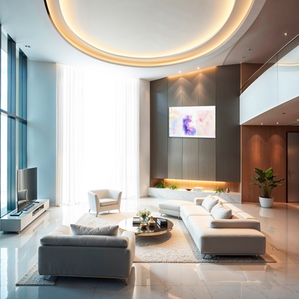 “Flowing Moods: Dance of Four Elements”｜Abstract Canvas Wall Art