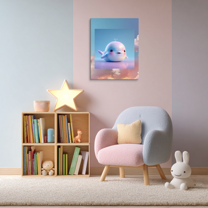 Fantasy Whale & Cloud Layers Canvas Art