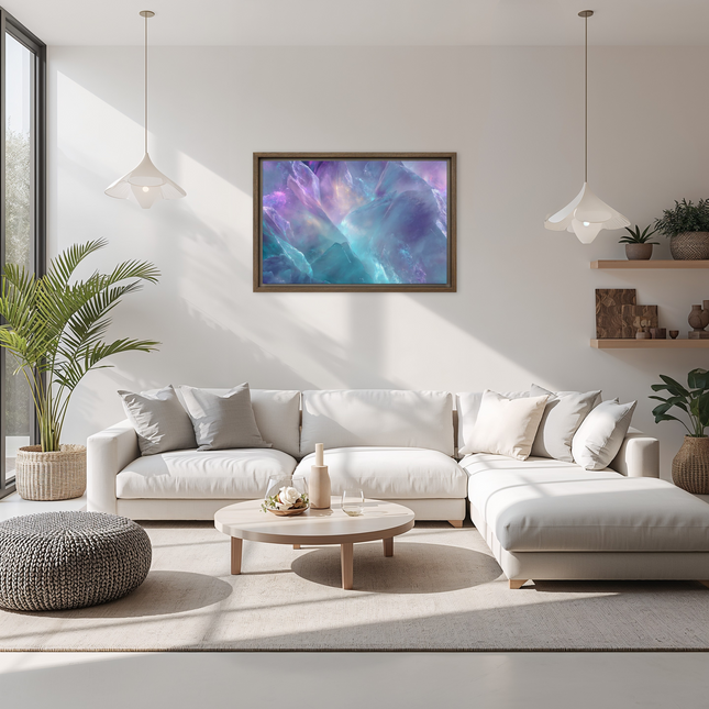Mystical Crystal Framed Canvas