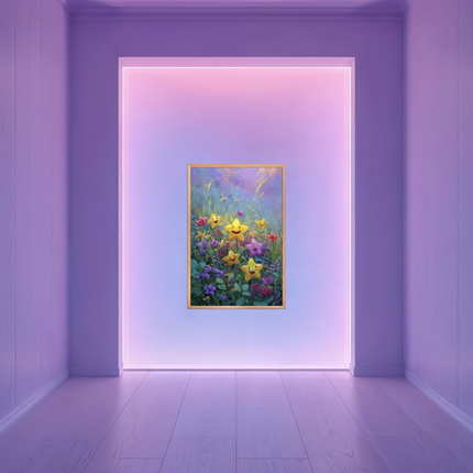 微笑星空王国——奇幻异想天开的裱框海报