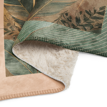 Layered Feather Serenity Sherpa Blanket