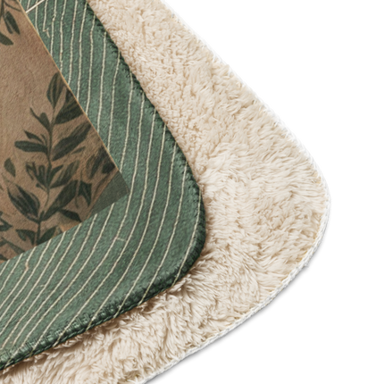 Layered Feather Serenity Sherpa Blanket