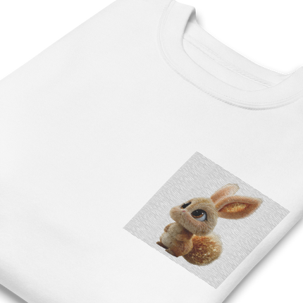 Dreamy Bunny Embroidered Unisex Premium Sweatshirt